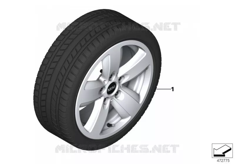 Spike/SC roue hiver compl.styl.517-16