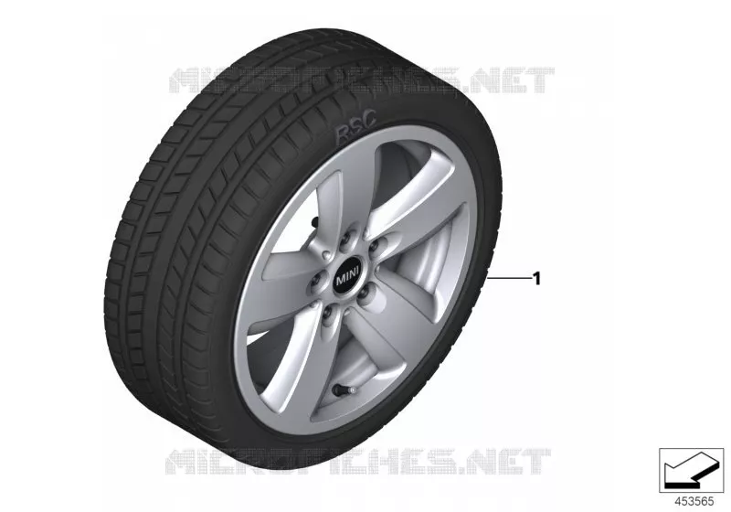 Spike/SC roue hiver compl.styl.517-16