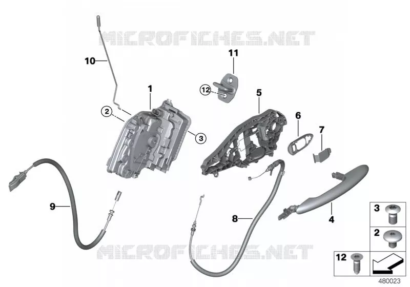 Système de fermeture porte arrière MINI MINI ONE 2017 One N One