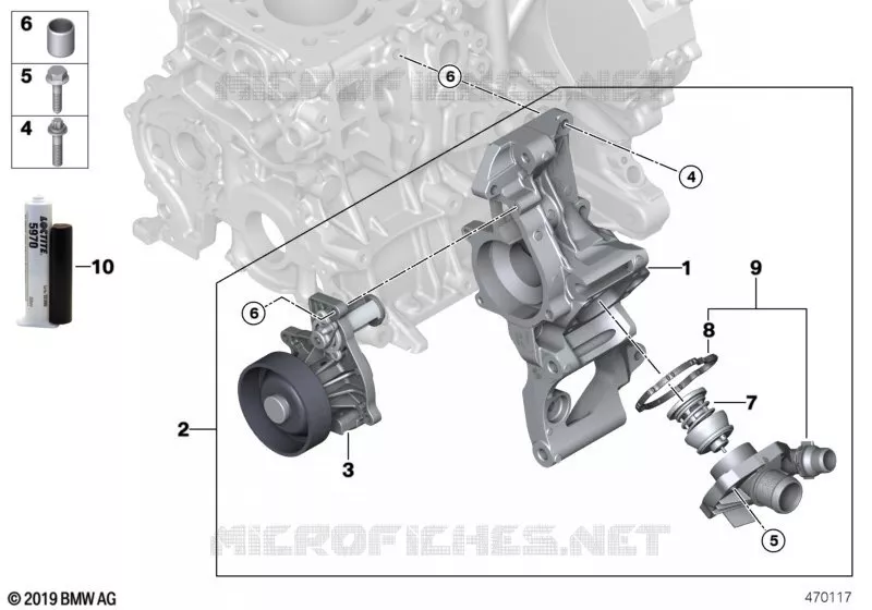 Syst.refroid. - pompe liquide/Thermostat MINI MINI COOPER D 2015 Cooper D N Cooper D