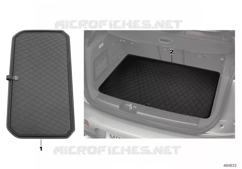Tapis de coffre sur mesure MINI MINI ONE FIRST 2017 One First N One First