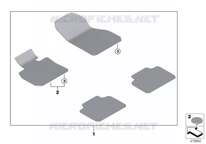 Tapis de sol Velours MINI MINI ONE D 2016 One D N One D