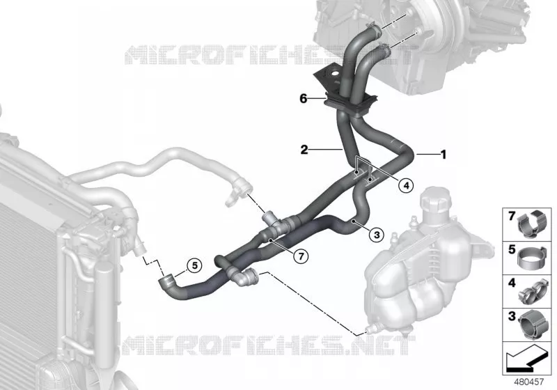 Tuyaux deau de refroidissement MINI MINI COOPER SD 2016 Cooper SD ALL4 N Cooper SD ALL4