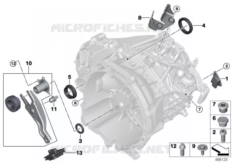 pièces détachées de BV manuelle GS6-60DA MINI MINI COOPER SD 2015 Cooper SD N Cooper SD