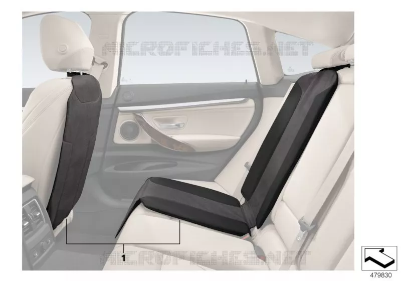 protège-dossier et support siège enfant MINI MINI JOHN COOPER WORKS 2017 JCW N JCW