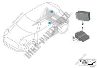 Boîtier de commande pompe à carburant pour Mini Cooper de 2014