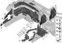Pièces de montage compartiment moteur pour MINI One de 2014