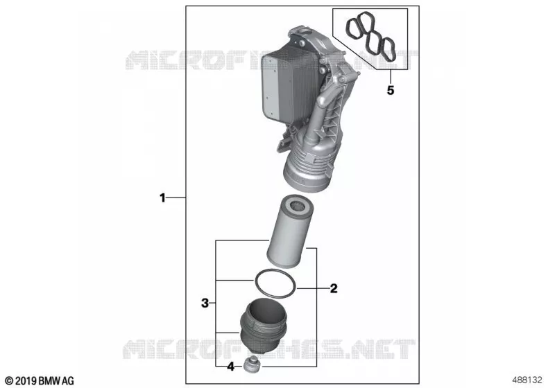 Alimentat.dhuile-filtre, nid radiateur MINI MINI ONE D 2018 One D N One D