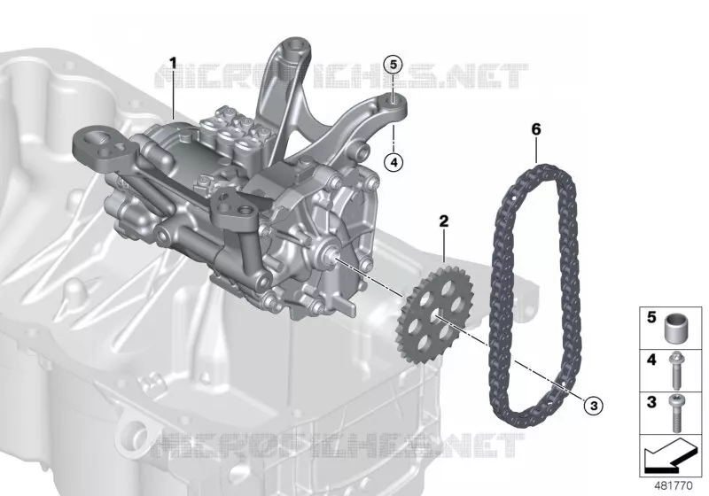 Alimentation huile/Pompe huile+entrainem MINI MINI ONE 2017 One N One