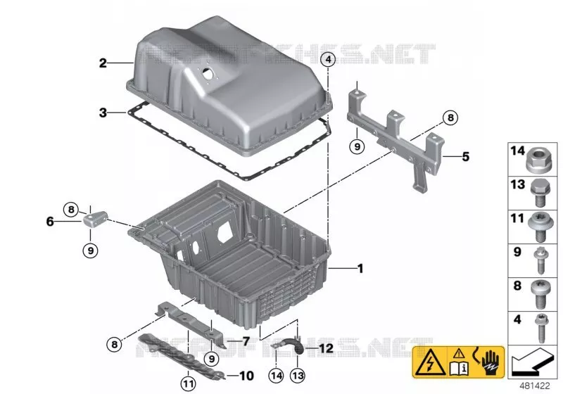 Boîtier accumulateur haute tension MINI MINI COOPER SE 2015 Cooper SE ALL4 N Cooper SE ALL4