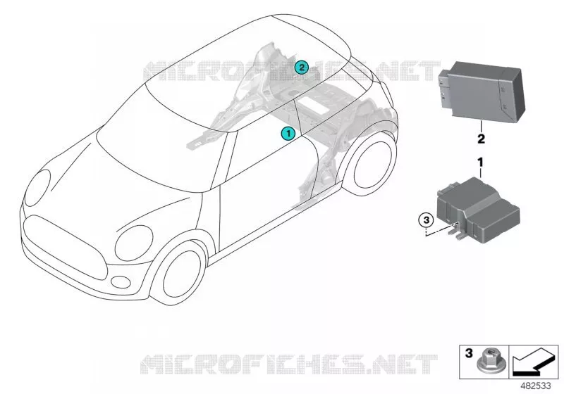 Boîtier de commande pompe à carburant MINI MINI JOHN COOPER WORKS 2015 JCW ALL4 N JCW ALL4