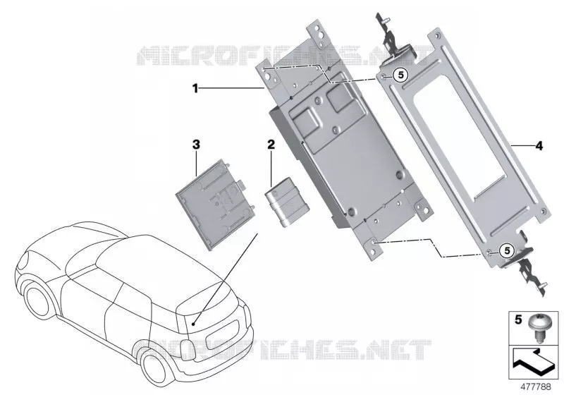 Boîtier électronique télématique MINI MINI ONE D 2017 One D N One D