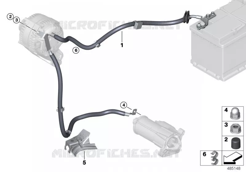 Câble de batterie/câble de démarreur MINI MINI COOPER SD 2015 Cooper SD ALL4 N Cooper SD ALL4