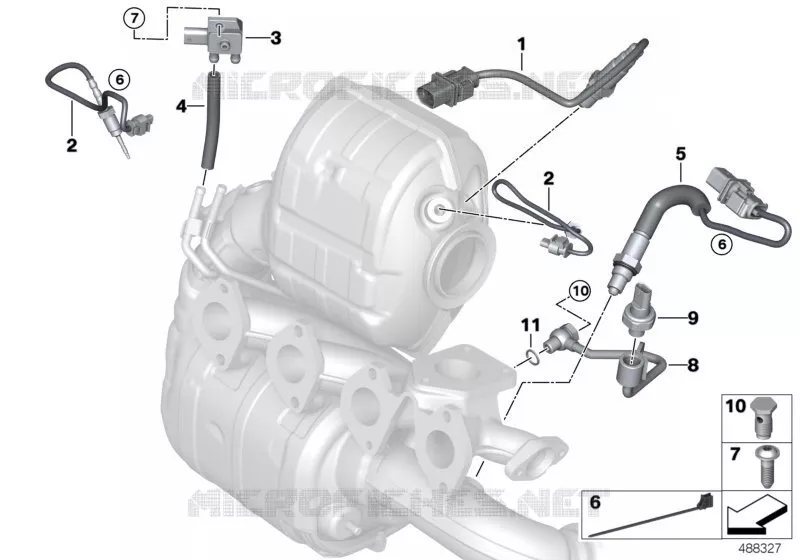 Capt. filtre particules/pièc.rapportées MINI MINI COOPER SD 2010 Cooper SD ALL4 N Cooper SD ALL4
