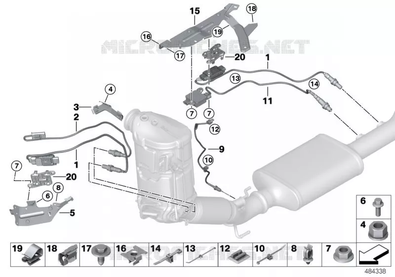 Capteurs échappt / sonde NOX / SCR MINI MINI COOPER D 2019 Cooper D N Cooper D