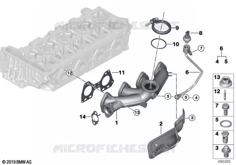 Collecteur déchappement MINI MINI COOPER D 2014 Cooper D N Cooper D