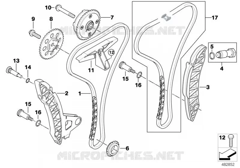 Comde soupapes-chaine de distribution MINI MINI COOPER S 2005 Cooper S N Cooper S