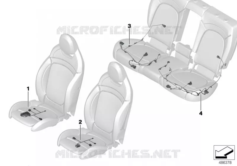 Faisceau pour siège MINI MINI COOPER SD 2016 Cooper SD N Cooper SD