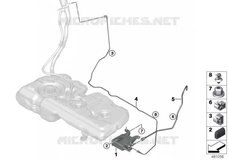 Filtre a charbon act./aeration carburant MINI MINI COOPER S 2018 Cooper S ALL4 N Cooper S ALL4
