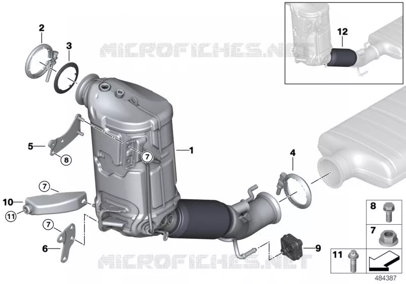 Filtre à particules diesel MINI MINI COOPER D 2017 Cooper D N Cooper D
