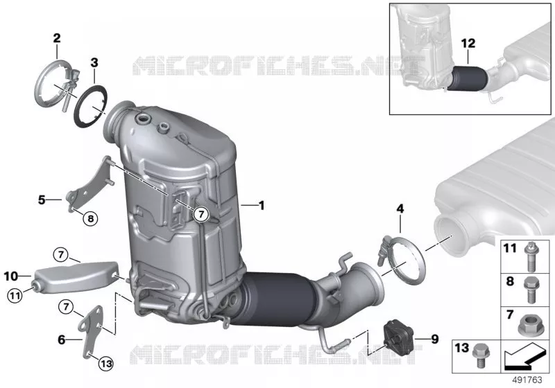 Filtre à particules diesel MINI MINI COOPER D 2019 Cooper D N Cooper D