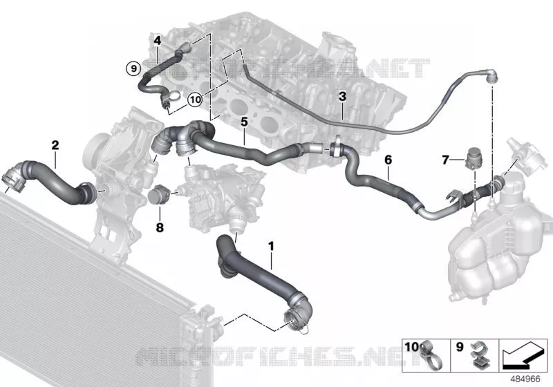 Flexibles système de refroidissement MINI MINI JOHN COOPER WORKS 2017 JCW N JCW