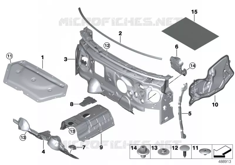 Insonorisation avant MINI MINI COOPER SD 2018 Cooper SD ALL4 N Cooper SD ALL4