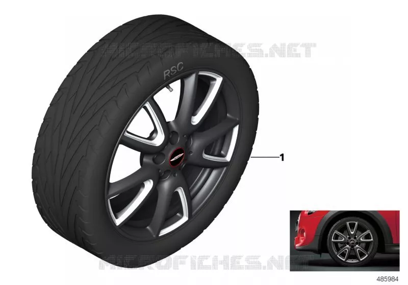 JCW jante all.lég.double rayon 534- 18