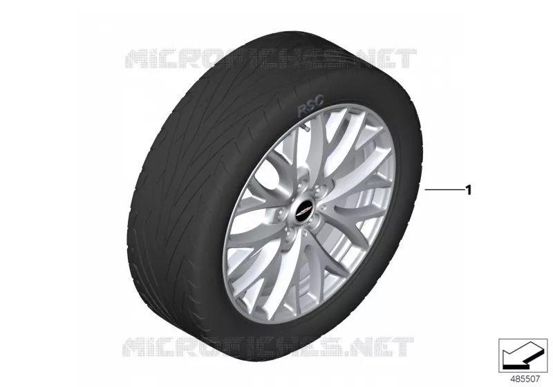 JCW roue all.lég.Cross Spoke R134 - 19