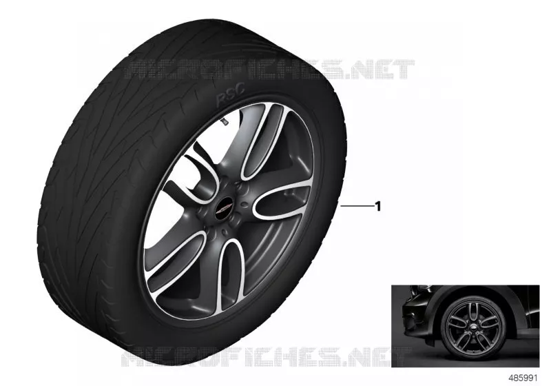 JCW roue all.lég.Double Spoke R129 - 19