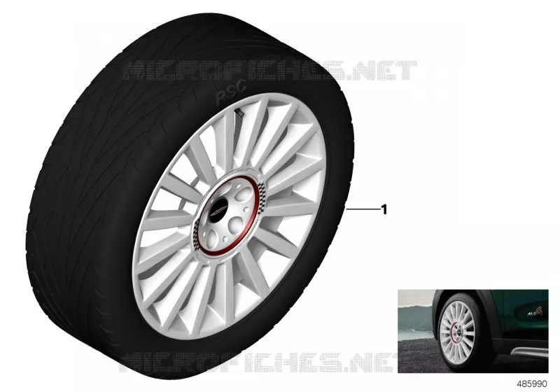 JCW roue all.lég.Rallye Spoke 536 - 19