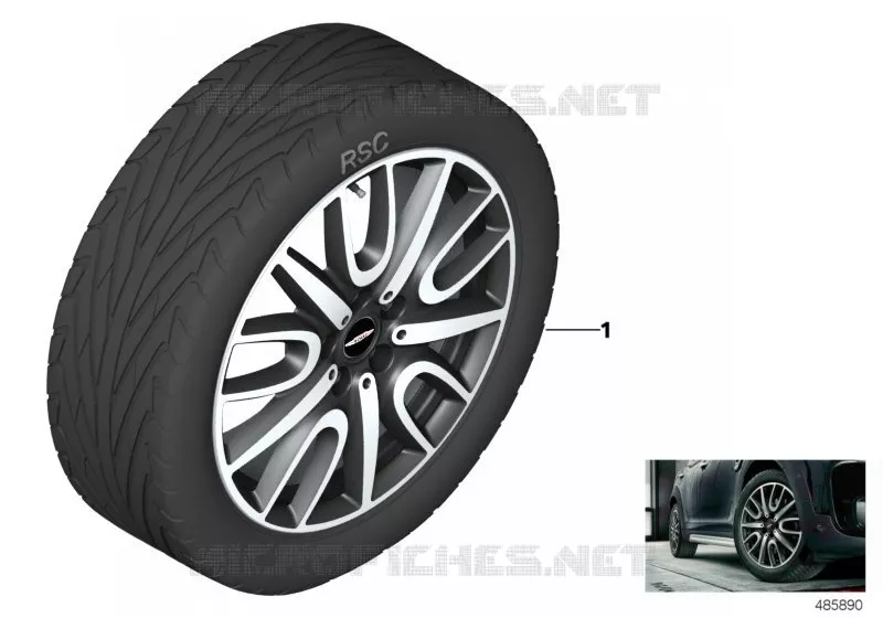 JCW roue all.lég.Thrill Spoke 529 - 18