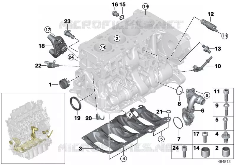 Pièces de bloc-moteur MINI MINI COOPER SD 2018 Cooper SD N Cooper SD