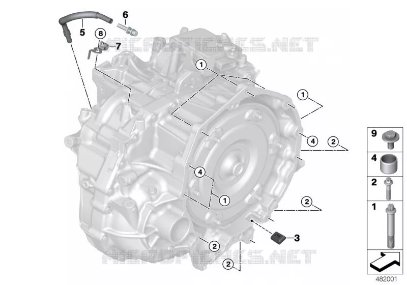 Pieces de fixation de boite de vitesses MINI MINI JOHN COOPER WORKS 2014 JCW N JCW