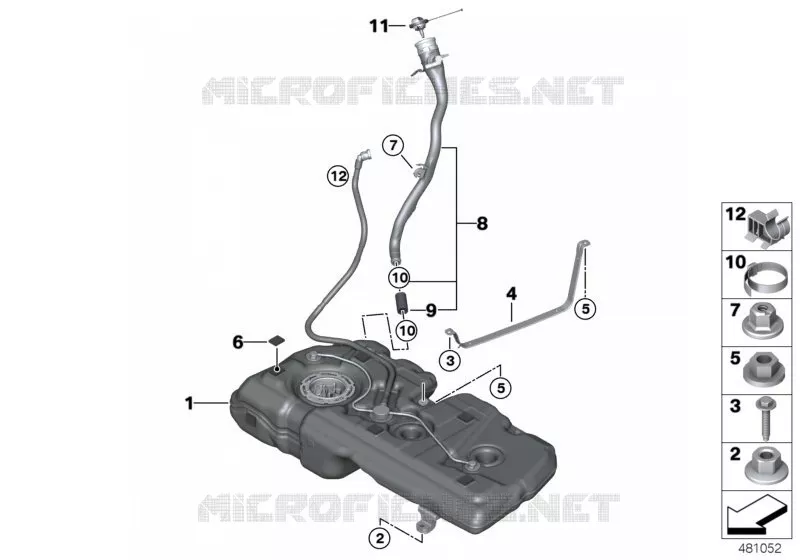 Pieces de reservoir a carburant MINI MINI COOPER S 2016 Cooper S N Cooper S