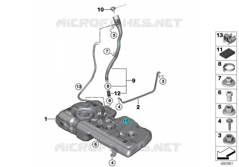 Pieces de reservoir a carburant MINI MINI COOPER SD 2015 Cooper SD N Cooper SD