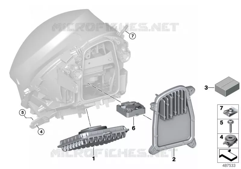 Pièces détachées projecteur à LED MINI MINI ONE 2015 One N One