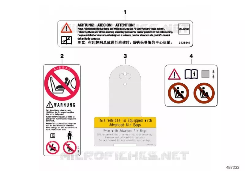 Plaquette Airbag MINI MINI ONE 2016 One N One