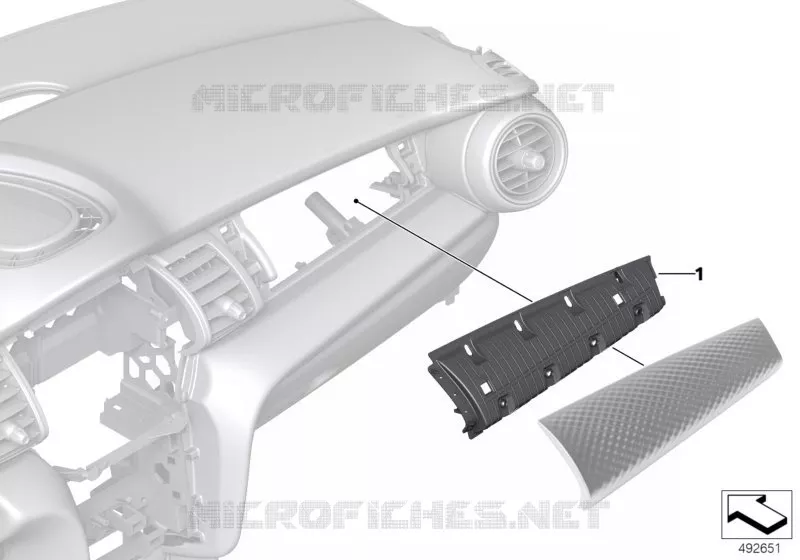 Porte-instruments / pièces accolées MINI MINI ONE FIRST 2013 One First N One First