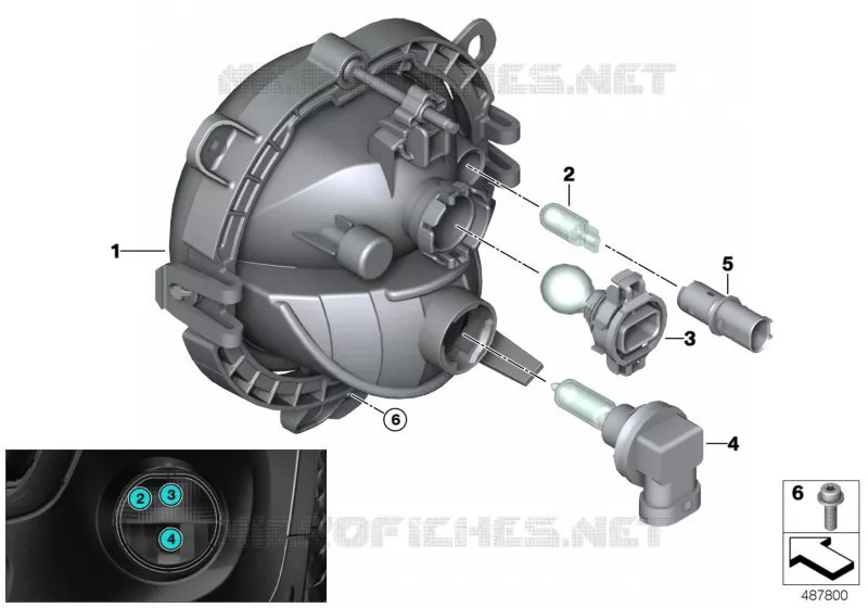 Projecteur de bouclier pare-chocs MINI MINI COOPER SD 2014 Cooper SD N Cooper SD