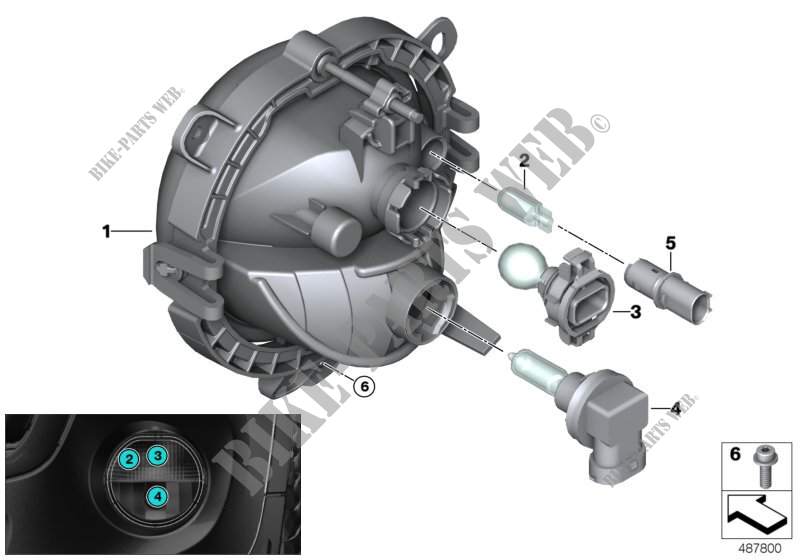 Projecteur de bouclier pare chocs pour MINI Cooper SD de 2015