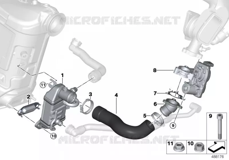 Réduction des gaz déchappement-Refroid. MINI MINI ONE D 2018 One D N One D