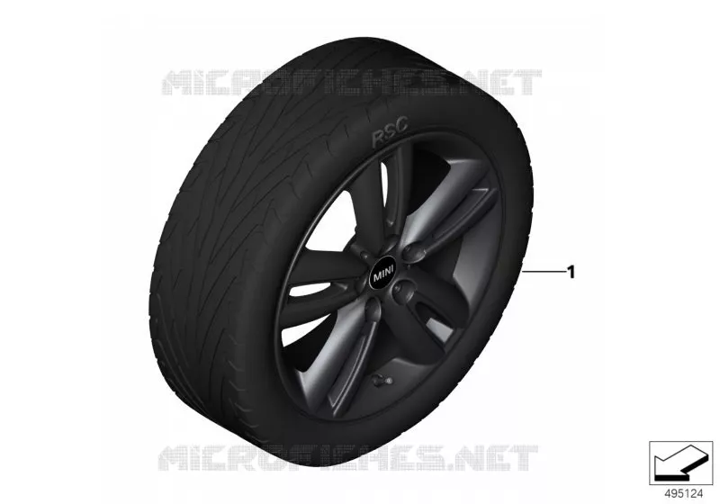 Roue all. MINI Track Spoke 562 - 17\ MINI MINI COOPER SD 2016 Cooper SD N Cooper SD