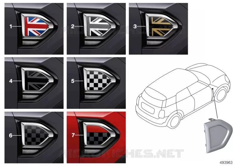 Side Scuttle F60 MINI MINI COOPER D 2015 Cooper D N Cooper D