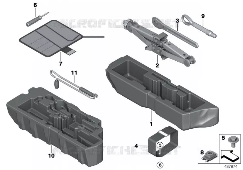 Trousse à outils/Cric MINI MINI COOPER SE 2015 Cooper SE ALL4 N Cooper SE ALL4
