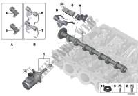 Distribution,arbre excentr.,moteur régl. pour MINI Cooper S de 2013