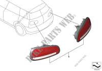 Transformation feux arrière facelift pour Mini Cooper de 2014