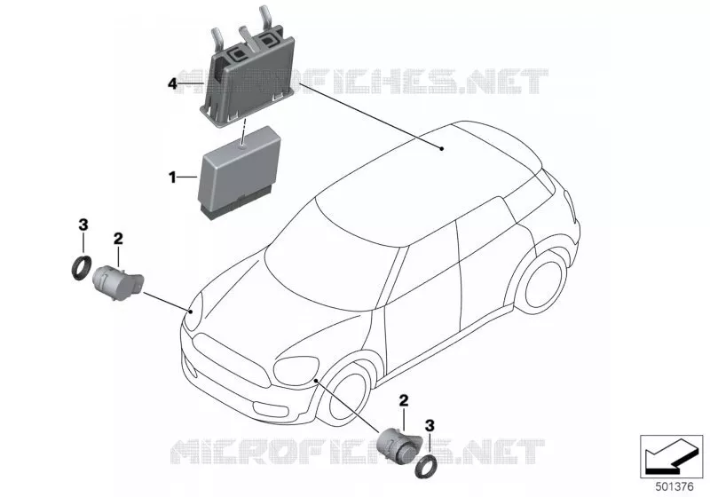Assistant manoeuvres stationnement PMA MINI MINI JOHN COOPER WORKS 2018 JCW ALL4 N JCW ALL4