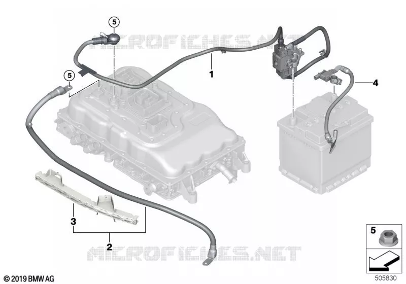 Câble de batterie - câble de masse MINI MINI COOPER SE 2018 Cooper SE N Cooper SE