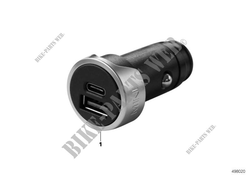 Chargeur USB MINI pour MINI Cooper ALL4 de 2012